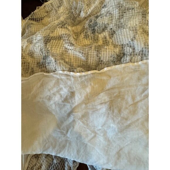Chelsea And Walker Shirt Women 8 Ivory Floral Silk Blend Asymmetric Becky Cami - Picture 9 of 11